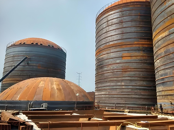 岚山焦粉钢板仓